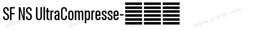 SF NS UltraCompresse字体转换